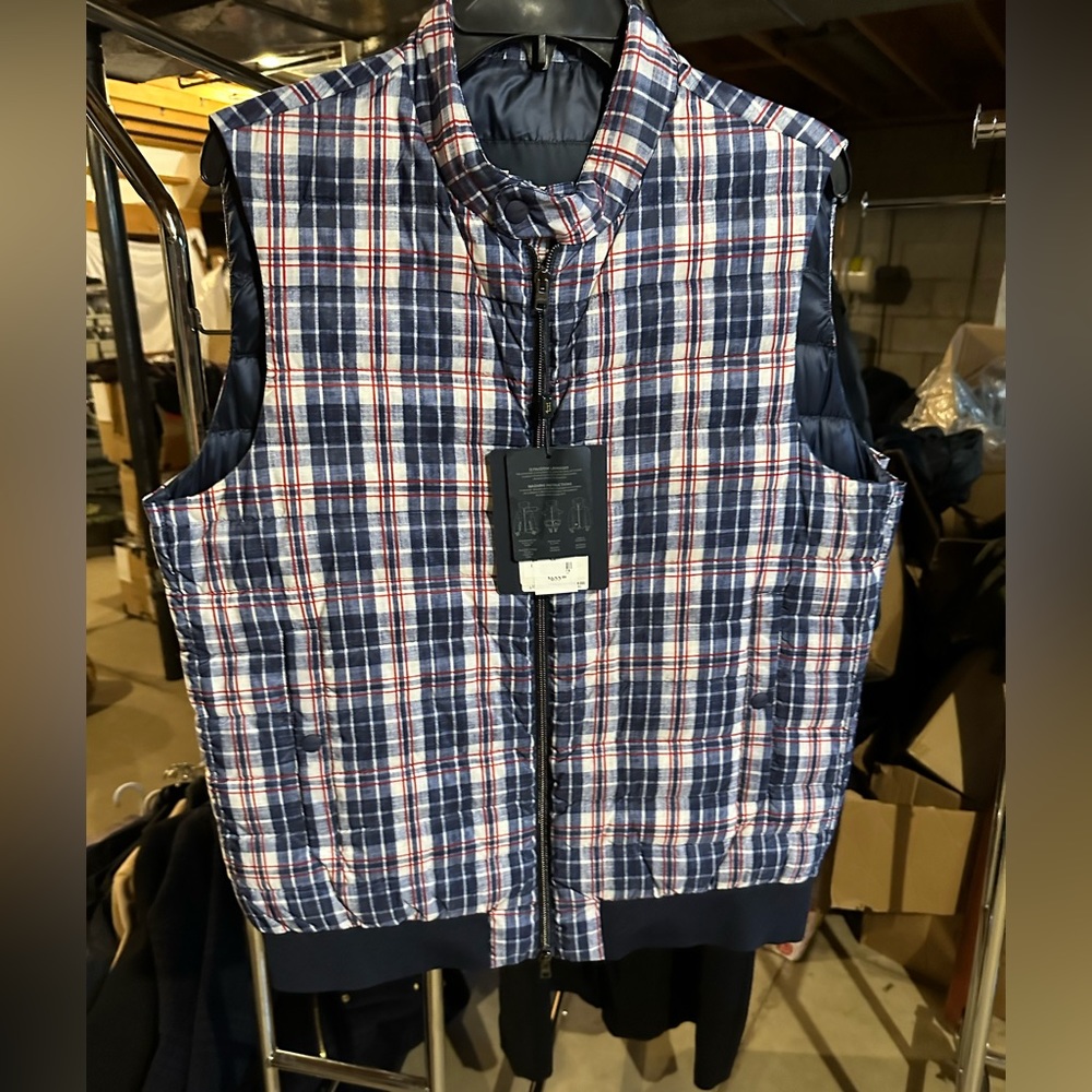 Herno plaid down vest